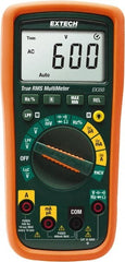 Extech - EX350, CAT III, 600 VAC/VDC, Digital True RMS Multimeter - 40 mOhm, Measures Voltage, Capacitance, Current, Frequency, Resistance - Exact Tooling
