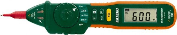 Extech - 381676A, CAT III, 600 VAC/VDC, Digital Auto Ranging Manual Ranging Multimeter - 20 mOhm, Measures Voltage, Current, Resistance - Exact Tooling