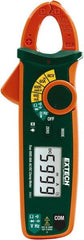 Extech - MA63, CAT III, Digital True RMS Clamp Meter with 0.7" Clamp On Jaws - 600 VAC/VDC, 60 AC/DC Amps, Measures Voltage, Capacitance, Continuity, Current, Frequency, Resistance - Exact Tooling