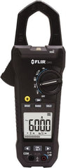 FLIR - CM82, CAT III, Digital True RMS Clamp Meter with 1.45" Clamp On Jaws - 1000 VAC/VDC, 600 AC/DC Amps, Measures Voltage, Capacitance, Current, Frequency, Resistance - Exact Tooling