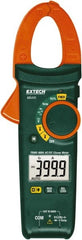 Extech - MA445, CAT III, Digital True RMS Auto Ranging Clamp Meter with Clamp On Jaws - 600 VAC/VDC, 400 AC/DC Amps, Measures Voltage, Capacitance, Continuity, Current, Frequency, Resistance, Temperature - Exact Tooling