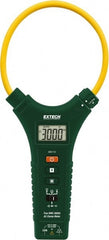 Extech - MA3110, CAT III, Digital True RMS Clamp Meter with 11" Flex Jaws - 1000 VAC/VDC, 3000 AC Amps, Measures Voltage, Capacitance, Continuity, Current, Resistance - Exact Tooling