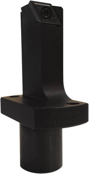 Kyocera - KSTB, Right Hand Cut, 3° Lead Angle, 22mm Shank Height x 22mm Shank Width, Positive Rake Indexable Turning Toolholder - 91.57mm OAL, DCET 325.., DCGT 32.5.. Insert Compatibility, Series KSTB - Exact Tooling