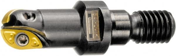 Sandvik Coromant - 25mm Cut Diam, 22.3mm Max Depth of Cut, 20.8mm Shank Diam, 57mm OAL, Indexable Ball Nose End Mill - 30.8mm Head Length, M12 Modular Connection, R216.. T Toolholder, R216-25 04 Insert - Exact Tooling