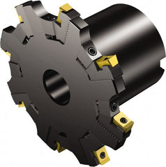 Sandvik Coromant - 40 Connection, 155mm Cutter Diam, 1.5748" Hole Diam, 12 Tooth Indexable Slotting Cutter - R331.52..Qxx..L Toolholder, N331.1A-08 Insert, Right Hand Cutting Direction - Exact Tooling