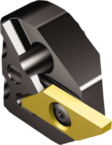 Sandvik Coromant - 570-xxR/LSMAL Insert, 14mm Head Length, Modular Grooving Cutting Unit Head - Right Hand Cut, System Size 25, Through Coolant, Series CoroCut XS - Exact Tooling