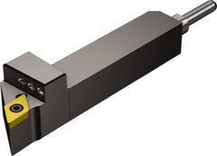 Sandvik Coromant - QS-SDJC, Right Hand Cut, -3° Lead Angle, 16mm Shank Height x 16mm Shank Width, Neutral Rake Indexable Turning Toolholder - 70mm OAL, DCMT 11 T3 08 Insert Compatibility, Series CoroTurn 107 - Exact Tooling
