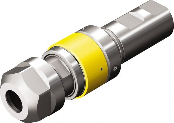 Sandvik Coromant - 1" Weldon Shank Diam Tapping Chuck/Holder - M2 to M5 Tap Capacity, 4.0433" Projection, Size 1 Adapter, Through Coolant - Exact Tooling