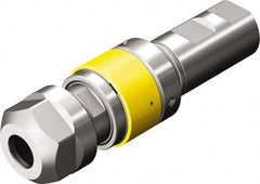 Sandvik Coromant - 1" Weldon Shank Diam Tapping Chuck/Holder - M2 to M5 Tap Capacity, 4.0433" Projection, Size 1 Adapter, Through Coolant - Exact Tooling
