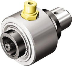 Sandvik Coromant - C8;C6 System Size, Modular Tool Holding System Adapter - 110mm Projection, 63mm Body Diam, 158mm OAL, Through Coolant - Exact Tooling