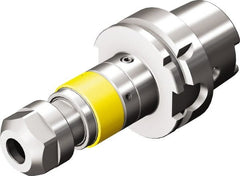 Sandvik Coromant - HSK63A Taper Shank Tapping Chuck/Holder - M8 to M20 Tap Capacity, 127.5mm Projection, Through Coolant - Exact Tooling