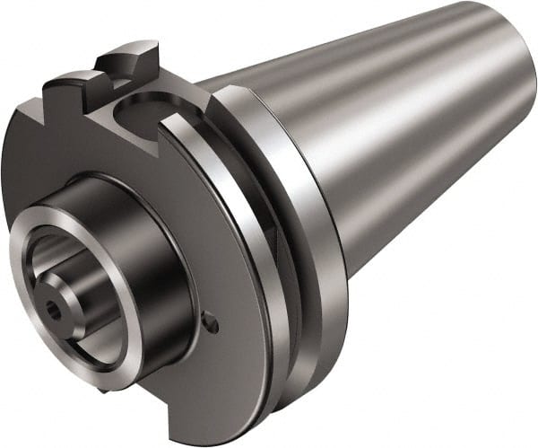 Sandvik Coromant - C8 System Size, ISO50 Taper, Modular Tool Holding System Adapter - 70mm Projection, 80mm Body Diam, 171.8mm OAL, Through Coolant - Exact Tooling