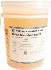 Master Fluid Solutions - Trim MicroSol 590XT, 5 Gal Pail Cutting Fluid - Semisynthetic, For Inconel\xAE Machining - Exact Tooling
