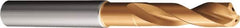 Sandvik Coromant - 4.37mm 140° Solid Carbide Screw Machine Drill Bit - TiAlN Finish, Right Hand Cut, 24mm Flute Length, 66mm OAL, Straight Shank, Through Coolant - Exact Tooling