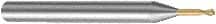 Sandvik Coromant - 0.8mm Diam, 0.5mm LOC, 2 Flute Solid Carbide Ball End Mill - AlCrN Finish, 45mm OAL, 4mm Shank Diam, Ball Flute - Exact Tooling