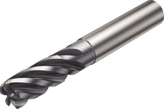 Sandvik Coromant - 8mm, 5 Flute, Solid Carbide, 2mm Corner Chamfer End Mill - 63mm OAL, 38° Helix, Right Hand Flute, 18mm LOC, Right Hand Cut - Exact Tooling