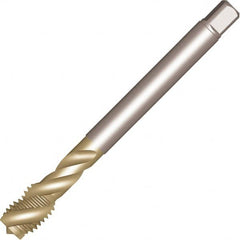 Sandvik Coromant - 7/16-14 UNC 3 Flute 3BX Spiral Flute Tap - High Speed Steel, Uncoated, 100mm OAL, Right Hand Thread, Series CoroTap 300 - Exact Tooling