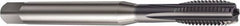 Sandvik Coromant - M10x1.50 Metric 6HX 5 Flute TiAlN Finish High Speed Steel Straight Flute Machine Tap - Right Hand Thread, 100.8mm OAL, 20mm Thread Length - Exact Tooling