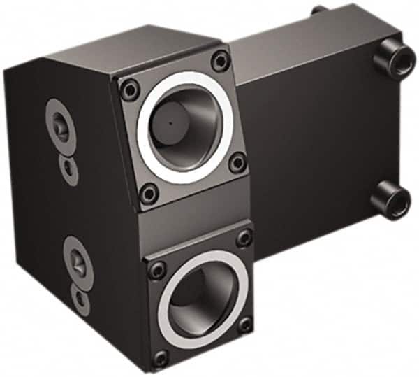 Sandvik Coromant - Right Hand Cut, C4 Modular Connection, Adapter/Mount Lathe Modular Clamping Unit - 40mm Square Shank Diam, 2.756" OAL, Through Coolant - Exact Tooling