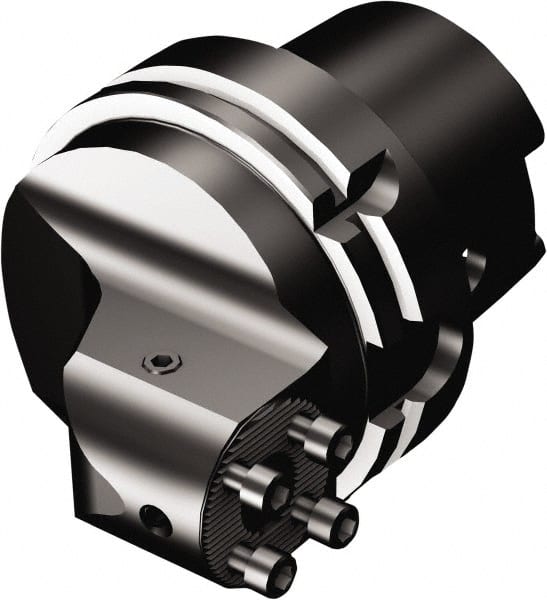 Sandvik Coromant - 32;63 System Size, HSK63T;HSK63A Taper, Modular Tool Holding System Adapter - 76mm Projection, 62mm Body Diam, 108.2mm OAL, Through Coolant - Exact Tooling