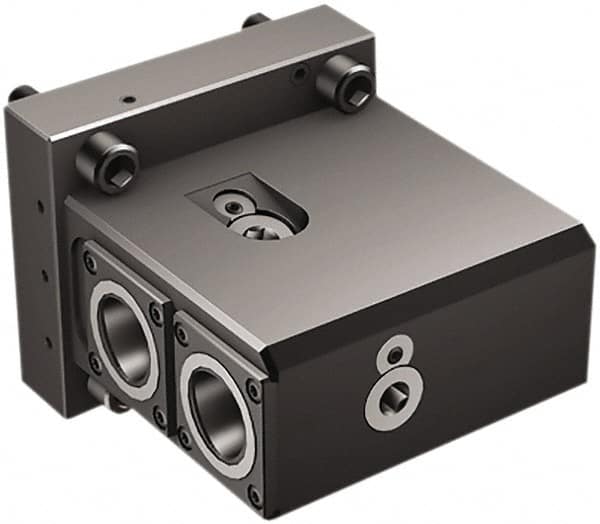 Sandvik Coromant - Right Hand Cut, C4 Modular Connection, Adapter/Mount Lathe Modular Clamping Unit - 40mm Square Shank Diam, 5-3/4" OAL, Through Coolant - Exact Tooling