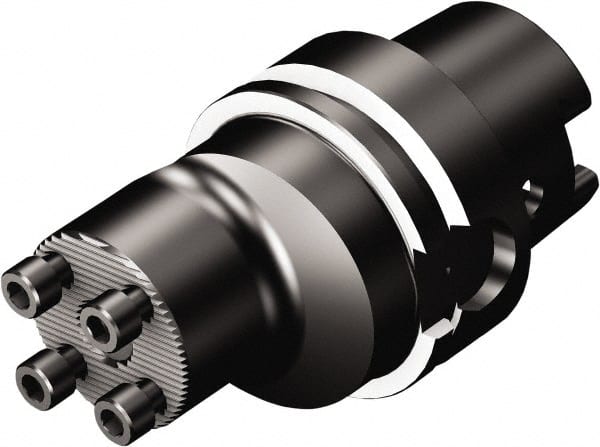 Sandvik Coromant - 63;40 System Size, Modular Tool Holding System Adapter - 67mm Projection, 3-29/32" OAL, Through Coolant - Exact Tooling