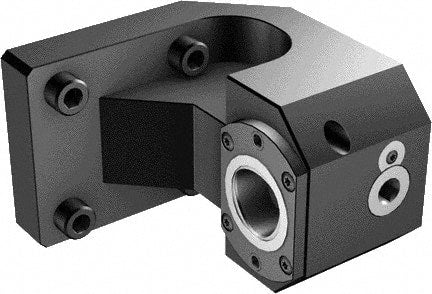 Sandvik Coromant - Left Hand Cut, C4 Modular Connection, Adapter/Mount Lathe Modular Clamping Unit - 40mm Square Shank Diam, 6-1/16" OAL, Through Coolant - Exact Tooling