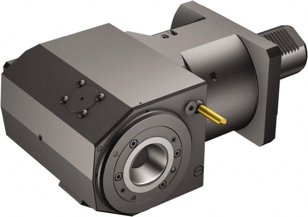 Sandvik Coromant - Neutral Cut, C5 Modular Connection, Adapter/Mount Lathe Modular Clamping Unit - 1" Square Shank Diam, 8.228" OAL, Through Coolant - Exact Tooling