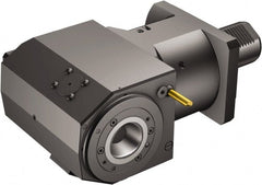 Sandvik Coromant - Neutral Cut, C5 Modular Connection, Adapter/Mount Lathe Modular Clamping Unit - 1" Square Shank Diam, 8.228" OAL, Through Coolant - Exact Tooling