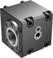 Sandvik Coromant - Right Hand Cut, C8 Modular Connection, Adapter/Mount Lathe Modular Clamping Unit - 80mm Square Shank Diam, 4.803" OAL, Through Coolant - Exact Tooling