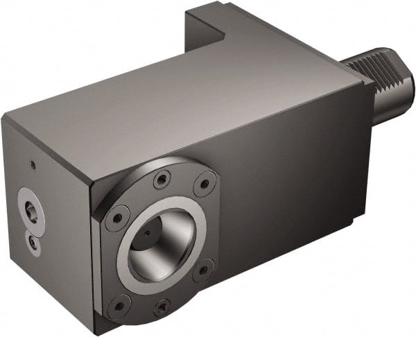 Sandvik Coromant - Right Hand Cut, C4 Modular Connection, Adapter/Mount Lathe Modular Clamping Unit - 40mm Square Shank Diam, 9.213" OAL, Through Coolant - Exact Tooling