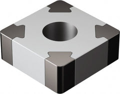 Sandvik Coromant - SNGA433 Grade 7025 CBN Turning Insert - Uncoated, 90° Square, 1/2" Inscr Circle, 3/16" Thick, 3/64" Corner Radius - Exact Tooling