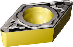 Sandvik Coromant - DCMT32.53 KR Grade 3210 Carbide Turning Insert - TiCN/Al2O3/TiN Finish, 55° Diamond, 3/8" Inscr Circle, 5/32" Thick, 3/64" Corner Radius - Exact Tooling