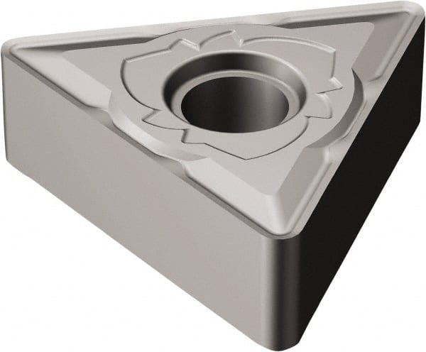 Sandvik Coromant - TNMG432 SM Grade H13A Carbide Turning Insert - Uncoated, 60° Triangle, 1/2" Inscr Circle, 3/16" Thick, 1/32" Corner Radius - Exact Tooling