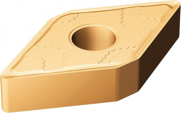 Sandvik Coromant - DNMG443 SMC Grade 1115 Carbide Turning Insert - TiAlN/AlCr2O3 Finish, 55° Diamond, 1/2" Inscr Circle, 1/4" Thick, 3/64" Corner Radius - Exact Tooling