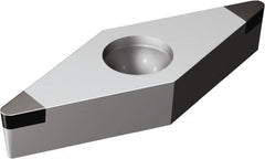 Sandvik Coromant - VBGW221 Grade 7025 CBN Turning Insert - Uncoated, 35° Diamond, 1/4" Inscr Circle, 1/8" Thick, 1/64" Corner Radius - Exact Tooling