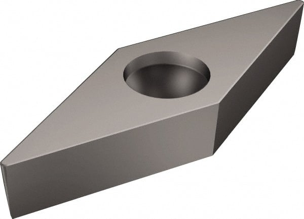 Sandvik Coromant - VBMW331 Grade H13A Carbide Turning Insert - Uncoated, 35° Diamond, 3/8" Inscr Circle, 3/16" Thick, 1/64" Corner Radius - Exact Tooling