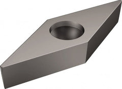 Sandvik Coromant - VBMW331 Grade H13A Carbide Turning Insert - Uncoated, 35° Diamond, 3/8" Inscr Circle, 3/16" Thick, 1/64" Corner Radius - Exact Tooling