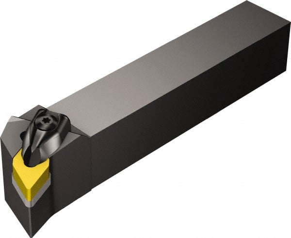 Sandvik Coromant - DDHN, Left Hand Cut, -17.50° Lead Angle, 25mm Shank Height x 25mm Shank Width, Negative Rake Indexable Turning Toolholder - 150mm OAL, DNMG 15 06 08 Insert Compatibility, Series T-Max P - Exact Tooling