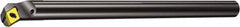 Sandvik Coromant - 18mm Min Bore Diam, 180mm OAL, 12mm Shank Diam, E..SDUPR/L -ER Indexable Boring Bar - DPMT 2(1.5)1, DPMT 07 02 04 Insert, Screw or Clamp Holding Method - Exact Tooling