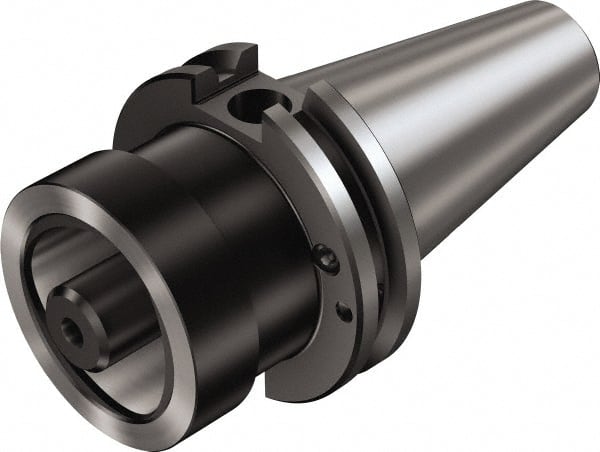 Sandvik Coromant - C8 System Size, CAT50 Taper, Modular Tool Holding System Adapter - 3-15/16" Projection, 3.1496" Body Diam, 7.9449" OAL, Through Coolant - Exact Tooling