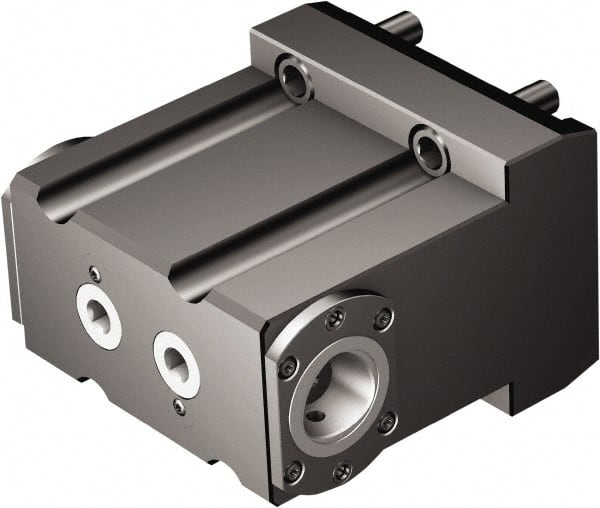 Sandvik Coromant - Right Hand Cut, C4 Modular Connection, Adapter/Mount Lathe Modular Clamping Unit - 40mm Square Shank Diam, 5.276" OAL, Through Coolant - Exact Tooling