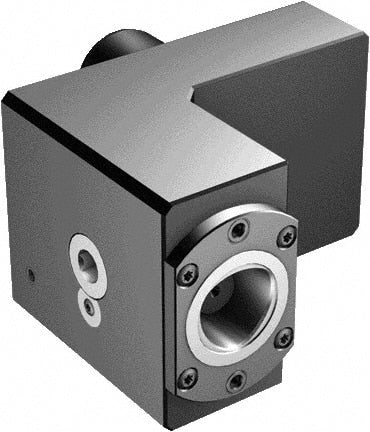 Sandvik Coromant - Left Hand Cut, C4 Modular Connection, Adapter/Mount Lathe Modular Clamping Unit - 3/8" Square Shank Diam, 6.299" OAL, Through Coolant - Exact Tooling