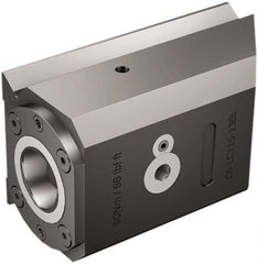 Sandvik Coromant - Right Hand Cut, C8 Modular Connection, Adapter/Mount Lathe Modular Clamping Unit - 80mm Square Shank Diam, 4.961" OAL, Through Coolant - Exact Tooling