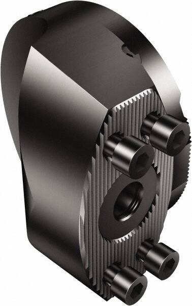 Sandvik Coromant - 80;70 System Size, Modular Tool Holding System Adapter - 48mm Projection, 80mm Body Diam, 48mm OAL, Through Coolant - Exact Tooling