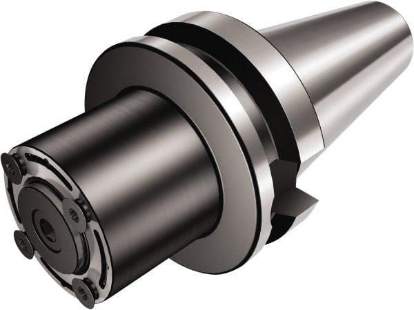 Sandvik Coromant - 40;X32;40;X32 System Size, Modular Tool Holding System Adapter - 80mm Projection, 63mm Body Diam, 5.8189" OAL, Through Coolant - Exact Tooling