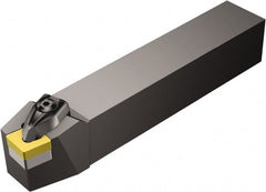 Sandvik Coromant - DCBNR/L, Right Hand Cut, 15° Lead Angle, 25mm Shank Height x 25mm Shank Width, Negative Rake Indexable Turning Toolholder - 150mm OAL, CNMG 12 04 08, CNMG 432 Insert Compatibility, Series T-Max P - Exact Tooling