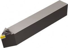Sandvik Coromant - CDNNN, Neutral Cut, 27.5° Lead Angle, 50mm Shank Height x 40mm Shank Width, Negative Rake Indexable Turning Toolholder - 300mm OAL, DNGN 15 07 08, DNG 452 Insert Compatibility, Series T-Max - Exact Tooling