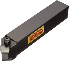 Sandvik Coromant - CSDPR/L, Right Hand Cut, 45° Lead Angle, 25mm Shank Height x 25mm Shank Width, Positive Rake Indexable Turning Toolholder - 150.02mm OAL, SPUN 12 03 08, SPU 422 Insert Compatibility, Series T-Max S - Exact Tooling