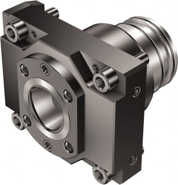 Sandvik Coromant - Left Hand Cut, C5 Modular Connection, Adapter/Mount Lathe Modular Clamping Unit - 2.953" OAL, Through Coolant - Exact Tooling